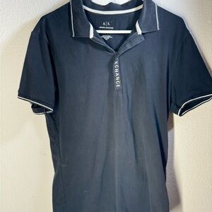 Men's Armani Exchange Black polo shirt M, Final Price!!!